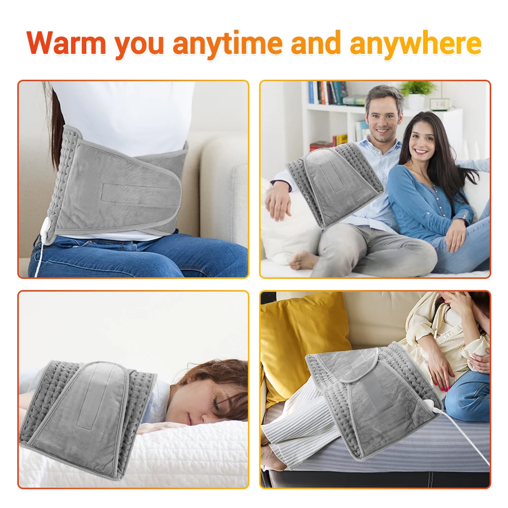 Heated Abdomen Belt Heating Lumbar Pads Waist Stomach Warmer Electric Uterus Leg