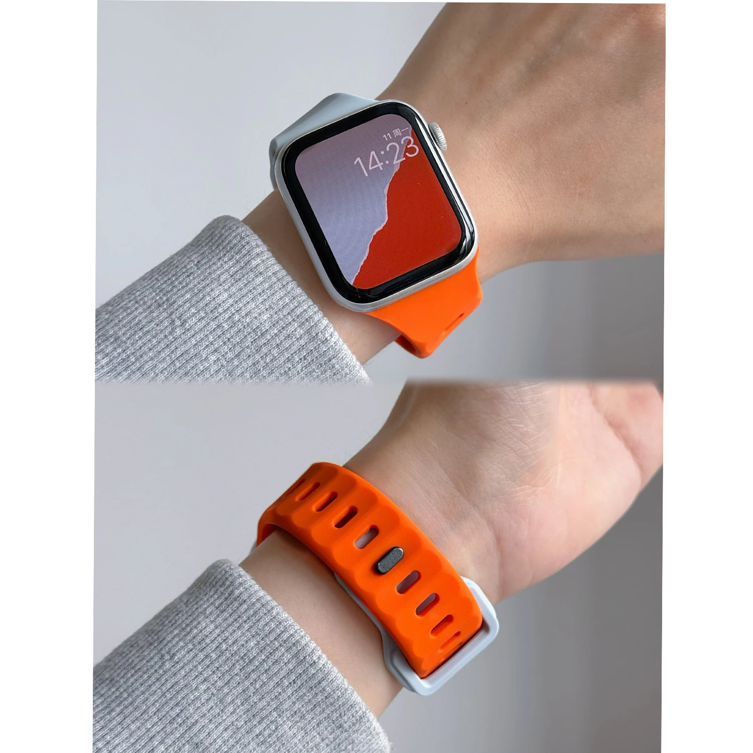 รูปสินค้า สายซิลิโคนแฟชั่นสำหรับ Apple Watch หลายขนาด