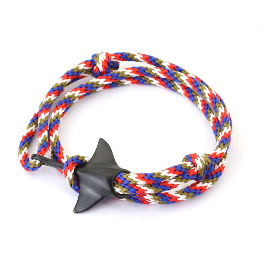 Marine Manta Rope Bracelet For Men Adjustable Nautical Accessory