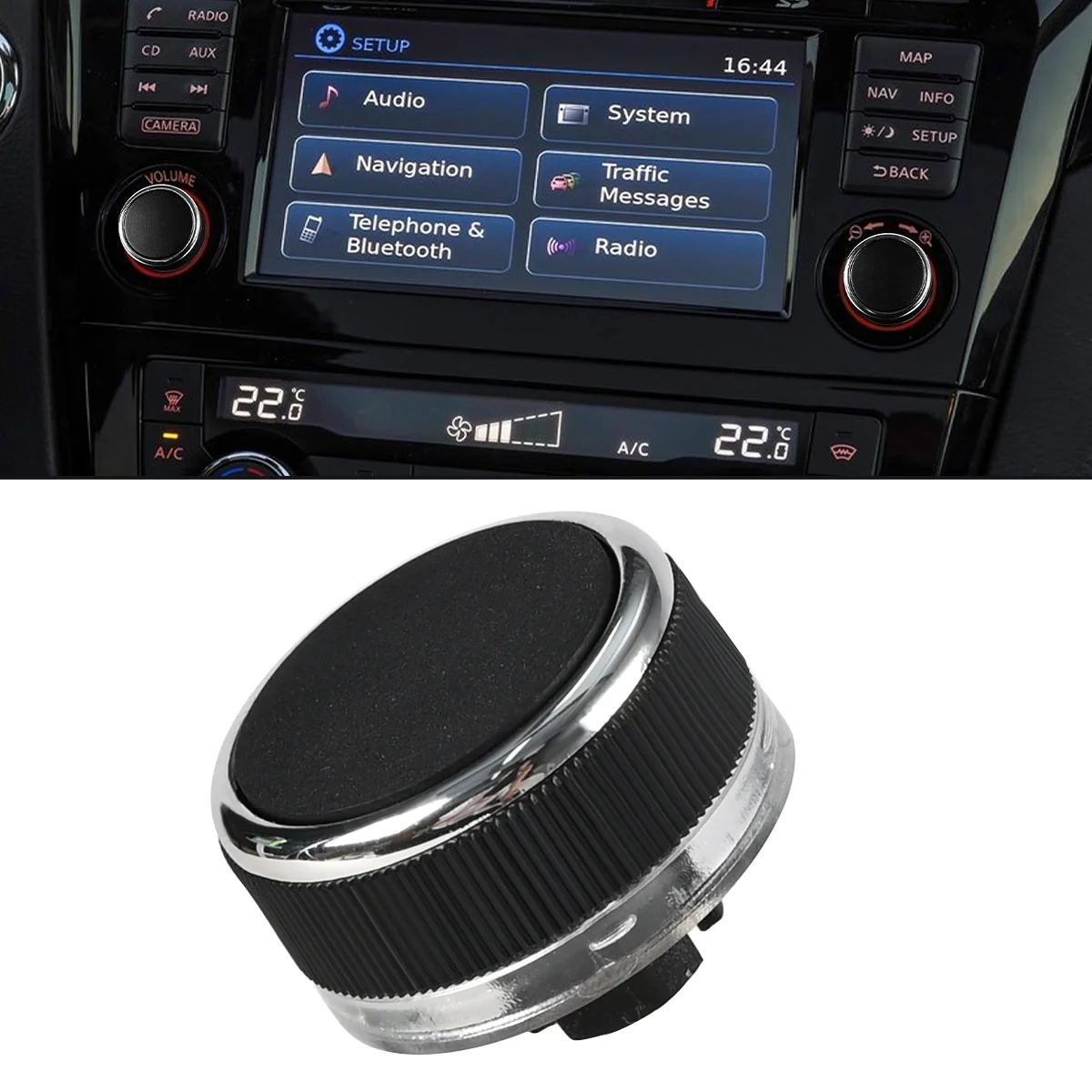 Bouton De Contrôle Du Volume Audio De La Radio Arrière, 1 Pièce, Pour