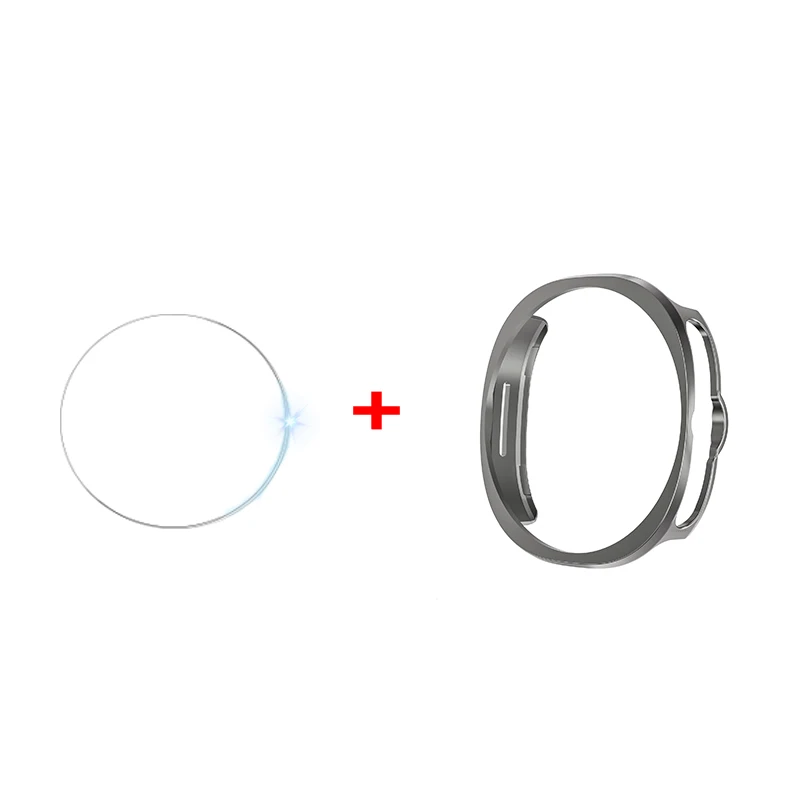 Enhanced Protective Glass+PC Case for Samsung Galaxy Watch - Hollow Hard Design