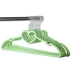 10pcs Clothes Hanger Love Bow Plastic Bold Without Trace Non Slip Home Balcony Dormitory Multi Purpose Portable Drying Tool 6