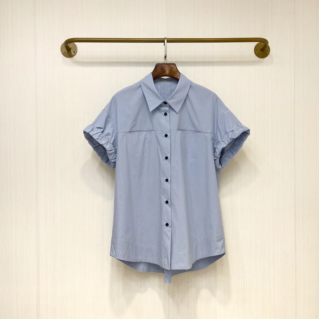 

Summer new designer cloud sleeve loose short sleeve shirt