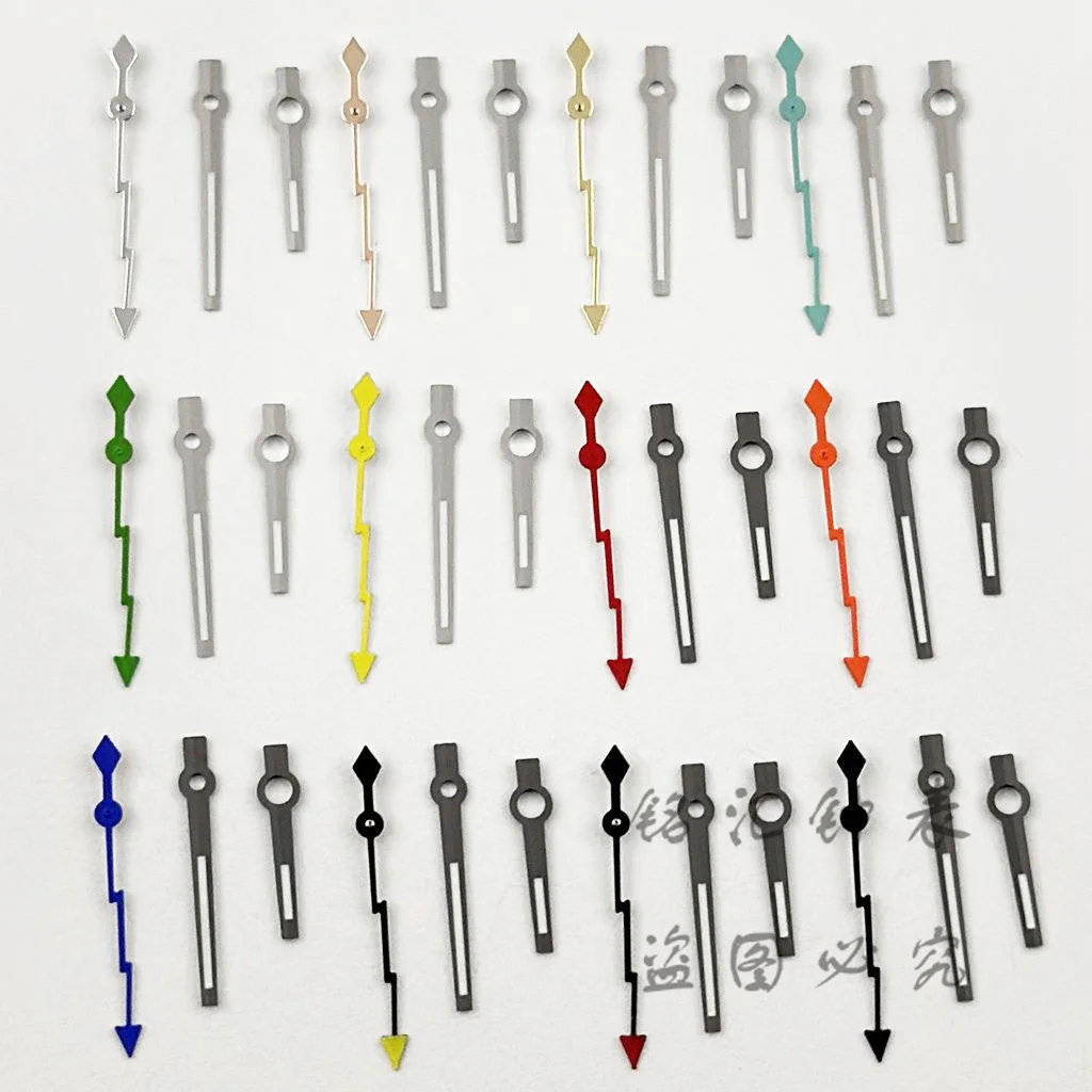 NH35 Lightning Second Hands Green Red Silver Gold Blue Orange Watches Needles NH35 NH36 NH38 NH39 Movement Watches Pointers watch accessories