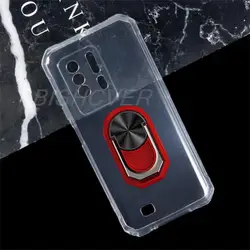 Custodia per telefono in silicone TPU morbido premium con anello per dito sul retro