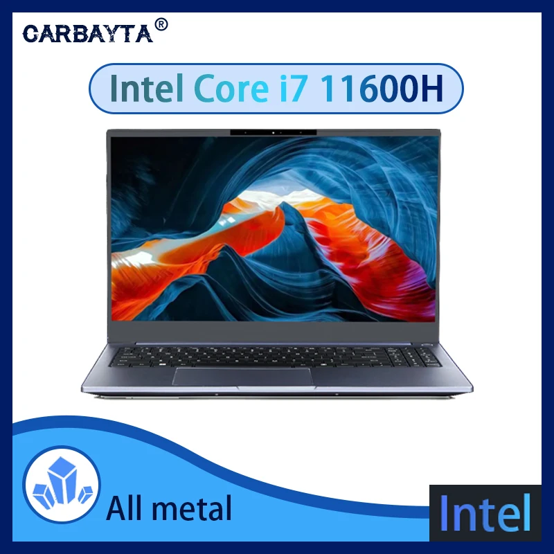 

CARBAYTA Laptop I7 11600H Gaming Laptop 15.6 Inch Intel Core I7-11600H Robust Performance 11th Notebook Windows 11 Pro Type-C