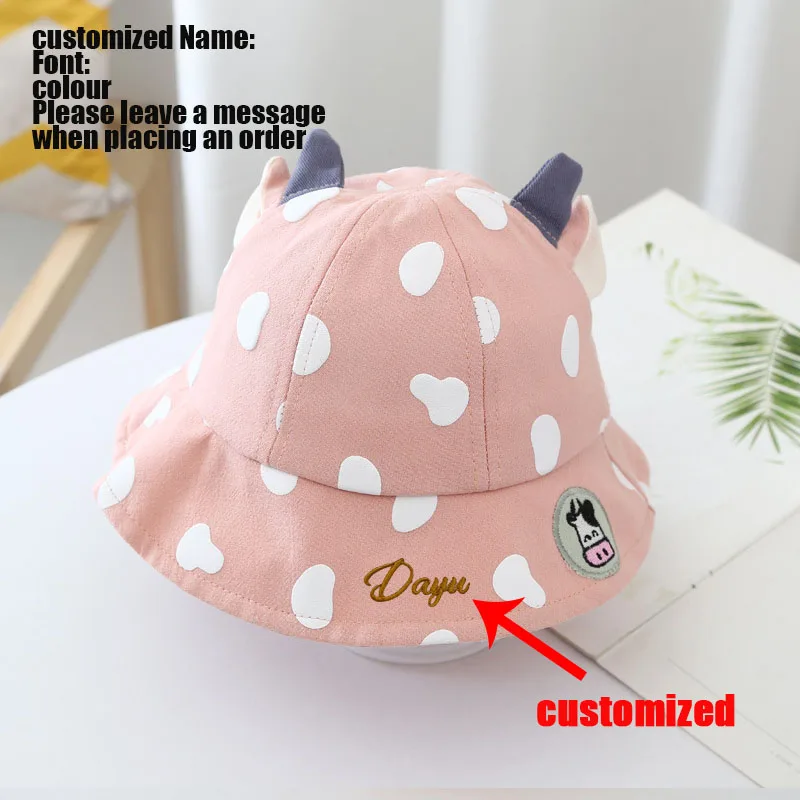 Regalo personalizzato Secchiello personalizzato Ragazza Primavera ed estate Simpatico bambino Pescatore Ragazzo Bambino Cappello da sole Panama Bambini_voghion.com