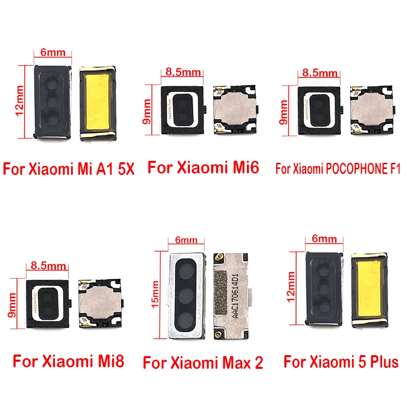 

10Pcs Earpiece Speaker Sound Receiver Flex Cable For Xiaomi Mi 9 9se 8 8se Lite 5 5S 6 A1 5X A2 6X Pocophone F1 Max Mix 2 Note 3