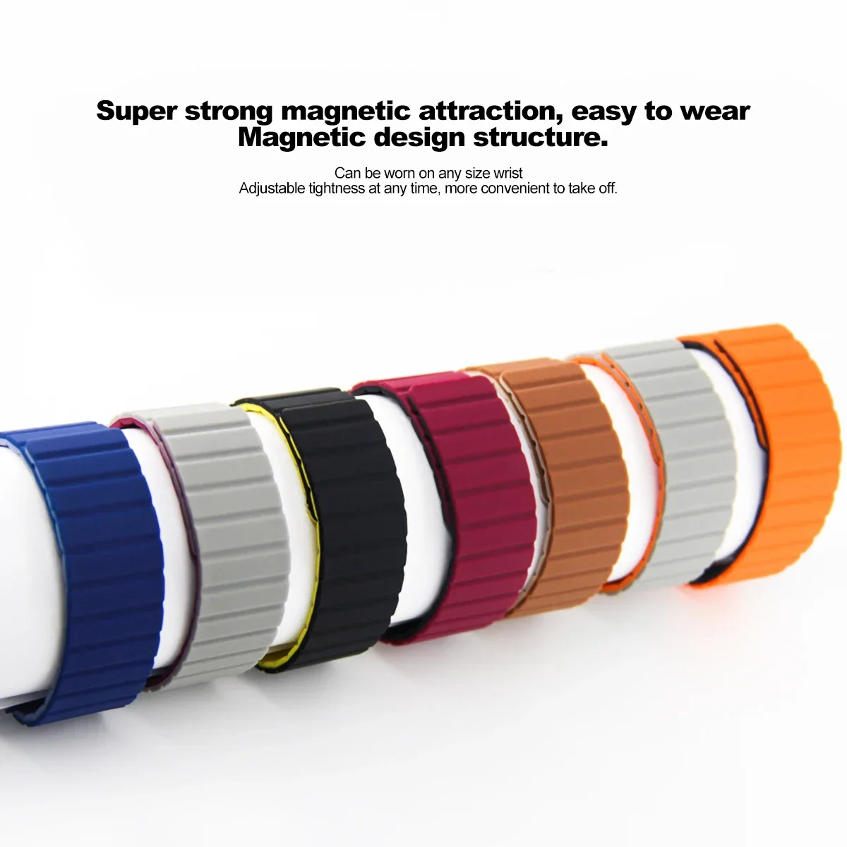 Seamless Silicone Magnetic Watch Strap