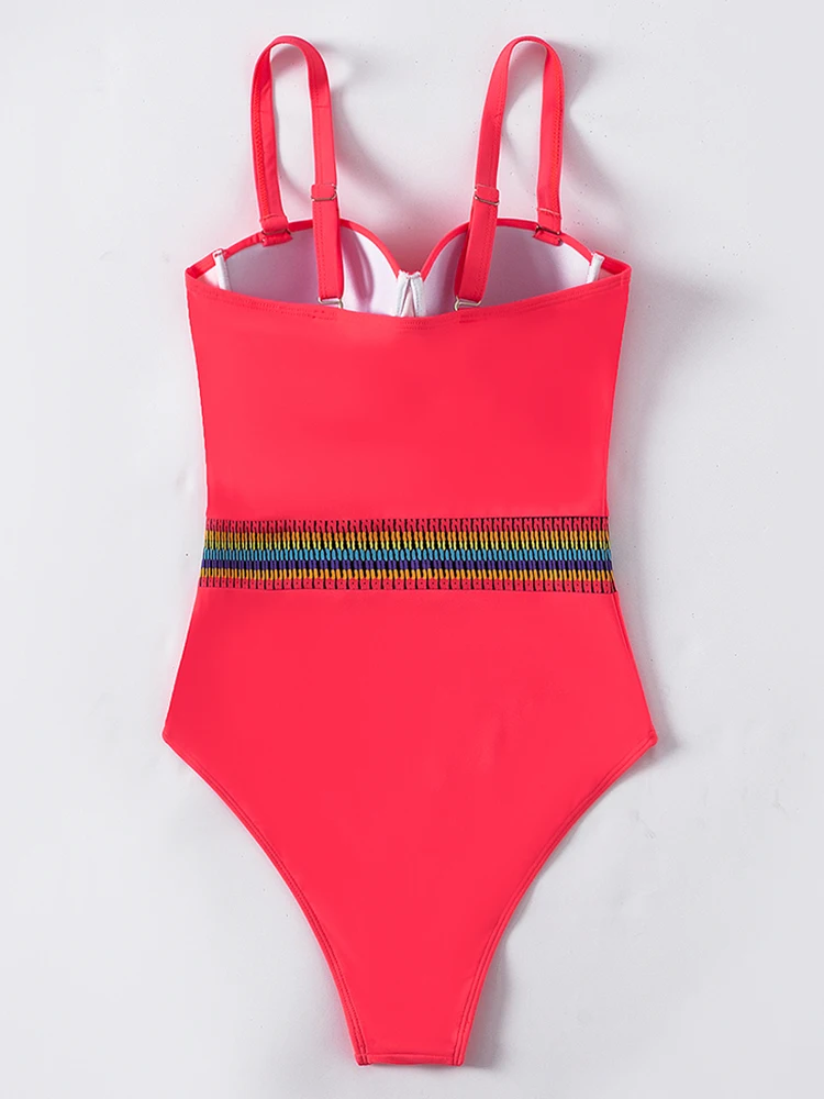 Push Up Swimsuit One Piece Patchwork Swimwear Women New Sexy Underwired Bodysuit Women Bathing Suits Swimming Suits for women one piece swimsuit,women bodysuits