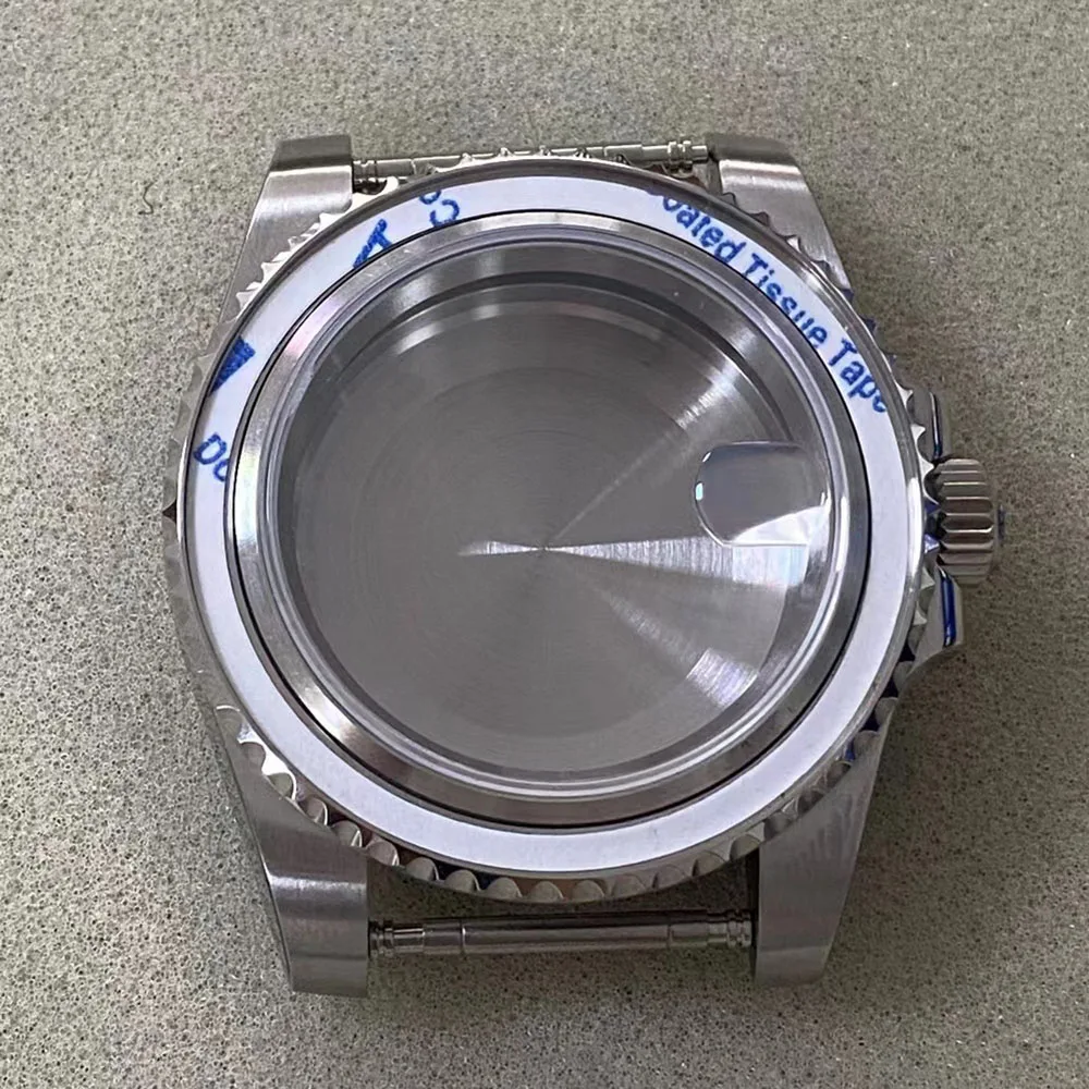 

NH35 40MM Case Blue Sapphire Glass 40mm Suitable for Installing NH35 NH36 Movement Electroplated Ceramic Ring