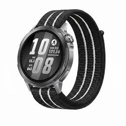 Versatile Nylon Sport Watch Strap Bracelet in 20mm/22mm - 20mm watch strap (Black)