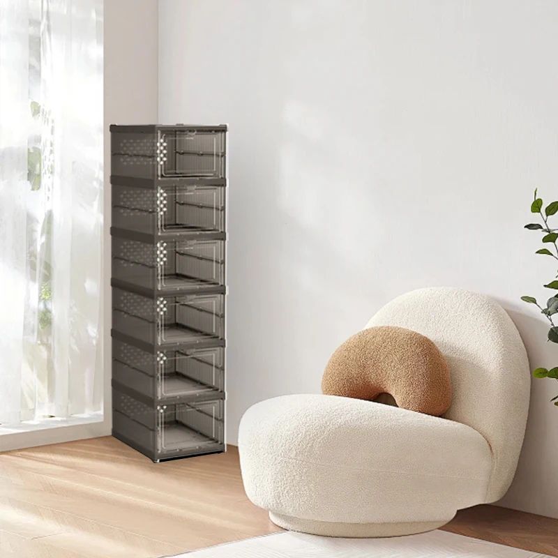 6 Tier Foldable Stackable Shoe Storage Boxes