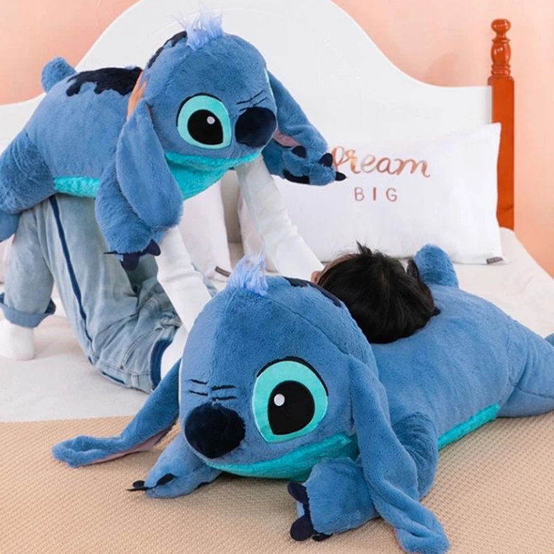 45/60/80cm Big Size Kawaii Disney Lilo And Stitch Stuffed Animals Big Plush Toys Pillow Anime Doll Cute Children Birthday Gifts