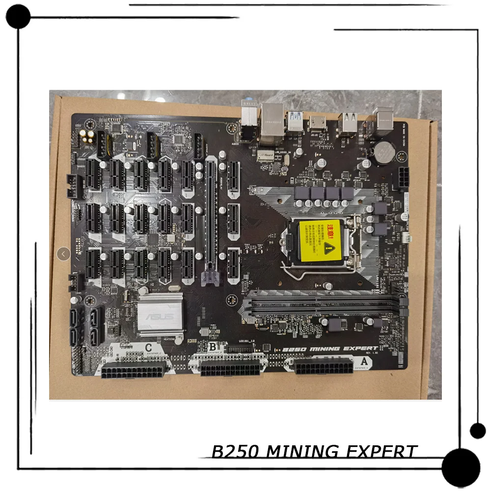 B250 Mining Expert Per Scheda Madre Asus Atx 1151 Ddr4 B250 Supporto 7Th/6Th Gen I7/I5/I3/Pentium/Celeron 32Gb Pci-E 3.0