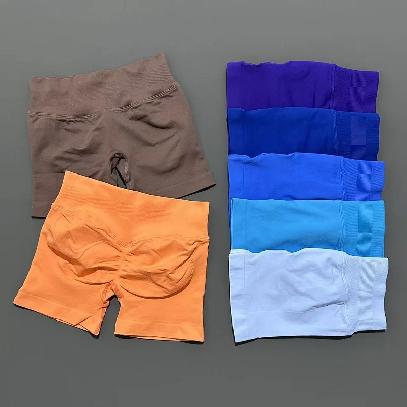 Women Gym Shorts Workout Scrunch Butt Seamless Leggings