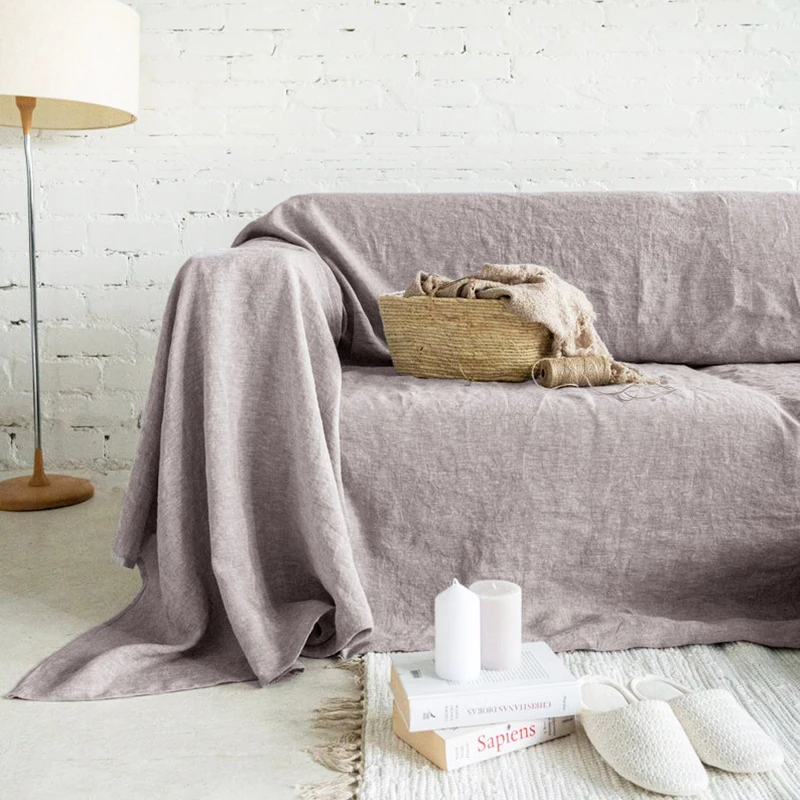 Premium Quality Sofa Slipcover, 100% Linen Sofa Cover ,Soft Couch Chair Cover for Living Room Bedroom LOVESEAT Home Textile 6