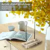 Book Display Acrylic Stand Acrylic Display Easel Records Books Stand Small Cookbook Holder Counter Decor Modern Fashion For 1