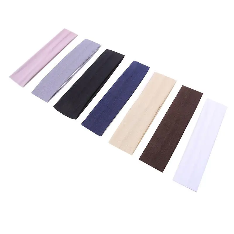 Headbands 7Pcs Solid Color High Elasticity Yoga Exercise Hair Accessories Sweat Absorbing Wide Edge