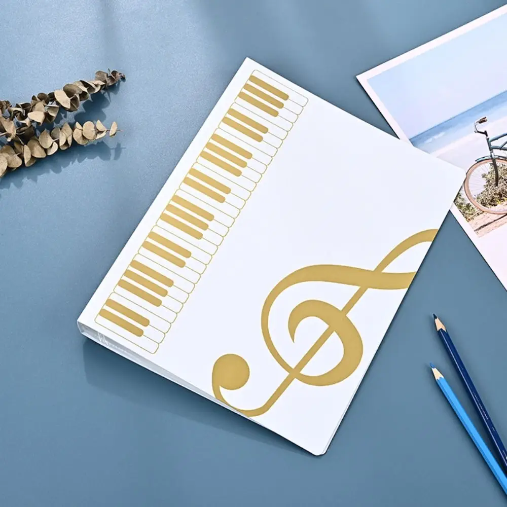 Creative Music Sheet Organizer - A4 Document Storage for Guitar and Piano Sheets