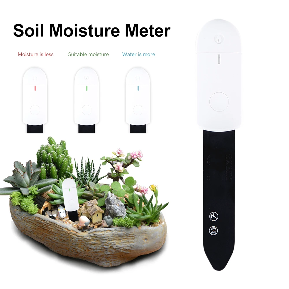 

New Mini Portable Soil Moisture Sensor Monitor Plants Flower Soil Hygrometer Plant Detector Garden Care Planting Humidity Meter