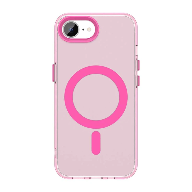Luxury Shockproof Matte Transparent Phone Case with MagSafe-Compatible Wireless Charging