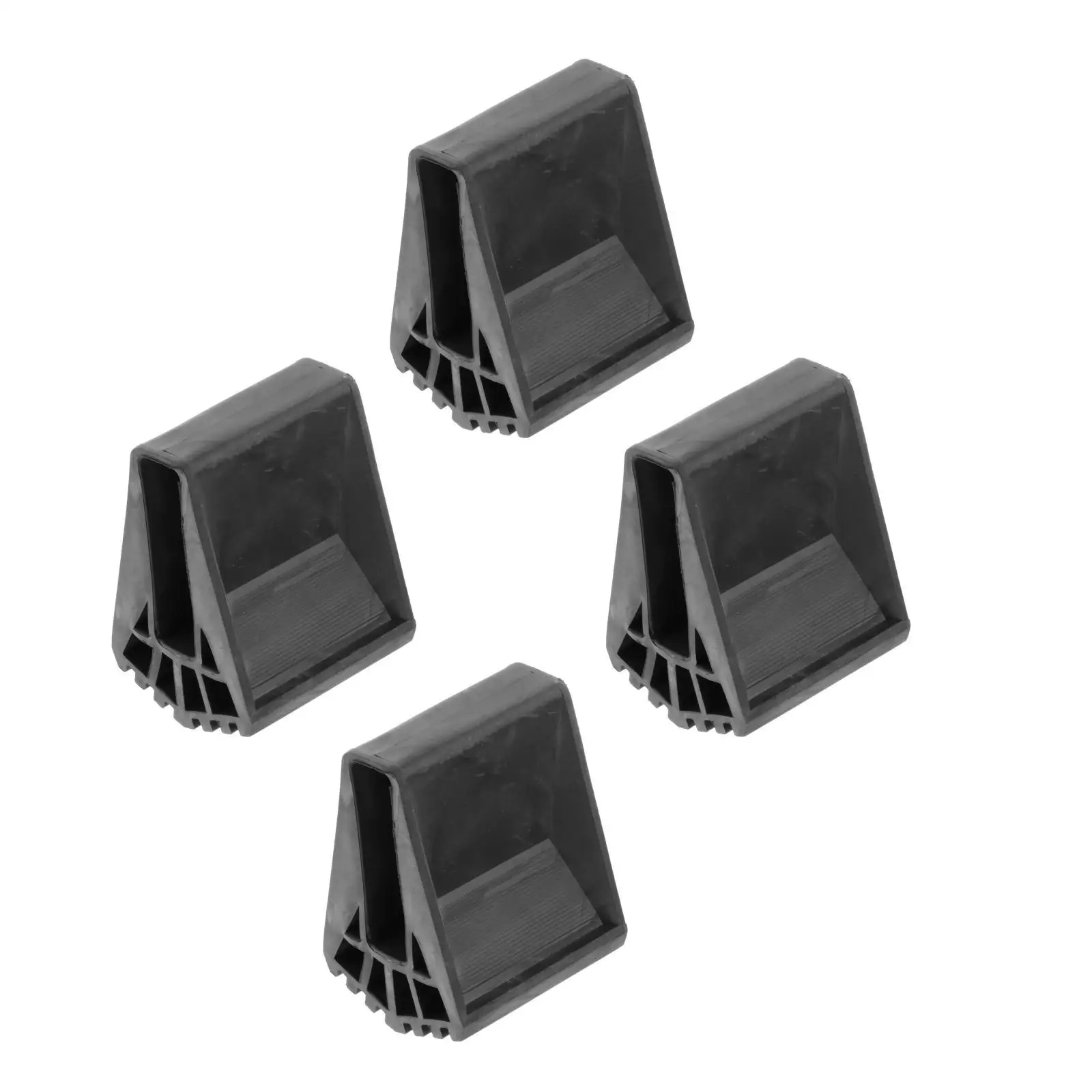 4 Pieces Ladder Feet Covers Pads Silicone Protector Trapezoid Pads Leg Caps