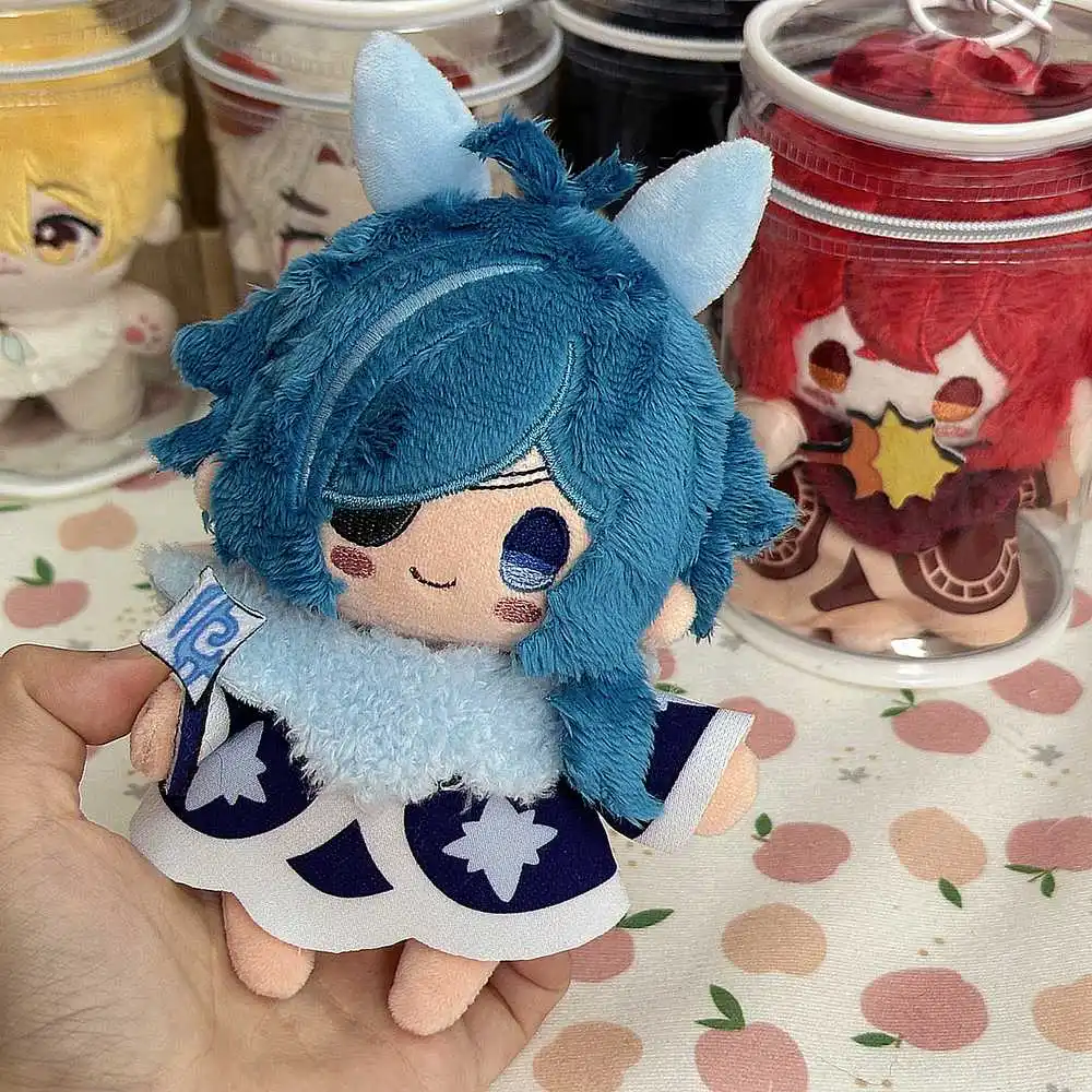

handsome Kaeya Anime 12cm Mini Plush Stuffed Body Pendant Cosplay Dress Up Plushie Keychain Xmas Gift