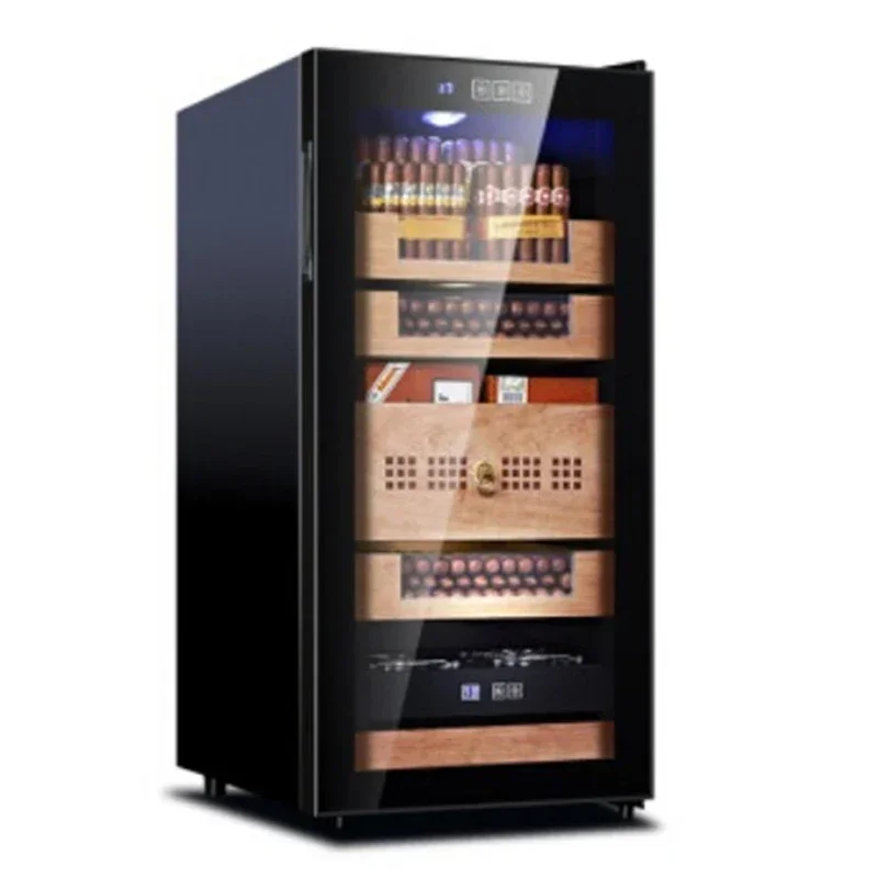 78L/65L BX-78H humidor Constant temperature humidity cigar storage cabinet humidity refrigerated crisper cabinet classic black 2