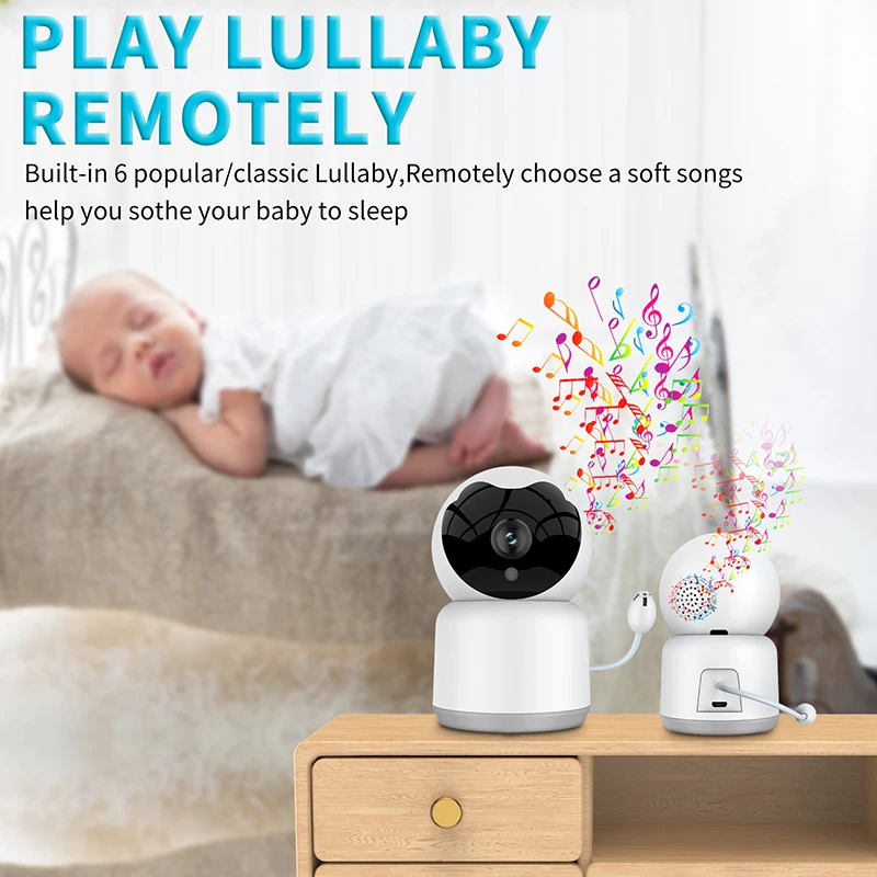 Tuya Smart Baby Monitor Camera Wifi 1080p Hd With Temperature And