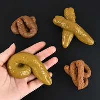 Realistic Shit Safe And Soft Plastic Fake Poop Funny Tricky Toys Pranks Gag Joke Games Party Gift Antistress Gadget Squish Toy 3