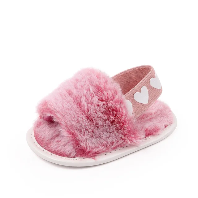 Fashion Faux Fur Baby Shoes For Newborn Spring Winter Cute Infant Toddler Baby Boys Girls Shoes 5