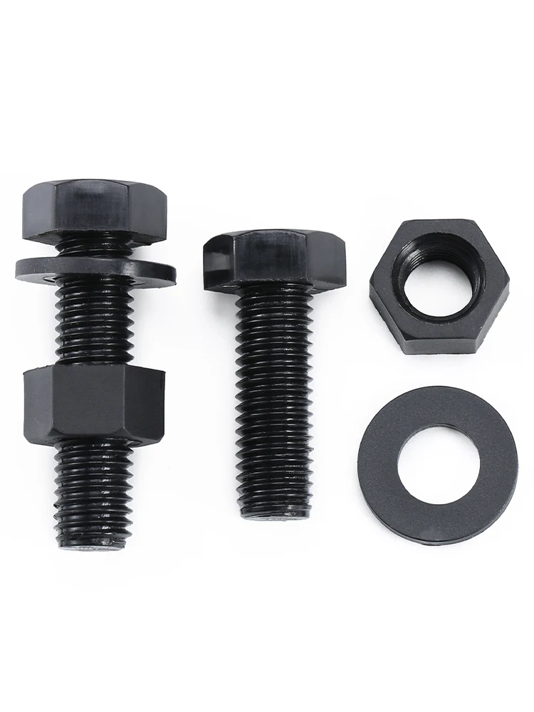 PA66 Nylon Hexagonal Screw Nut Washer Metric Threaded Hex Head Bolt Plastic Insulated Bolts M3 M4 M5 M6 M8 M10 M12 10Pcs