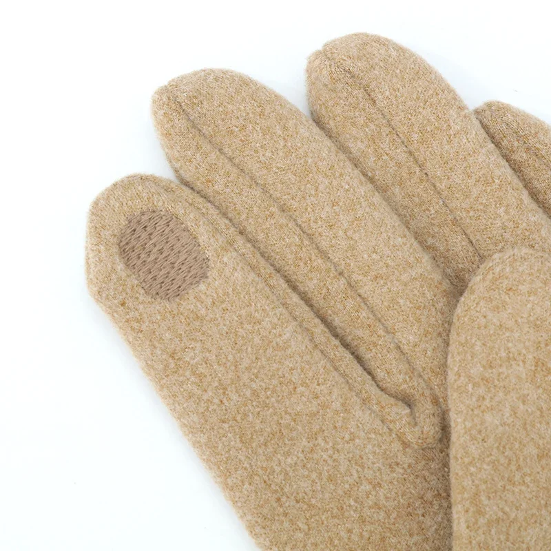 Men's Velvet Gloves, Winter Warm and Cold-Proof, Touch Screen, Exquisite Cycling and Driving Gloves