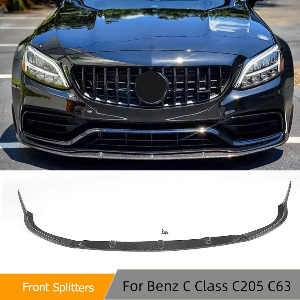 ベンツCクラス W205 2015-2018 AMG フロントスポイラー 黒 ベンツCクラス W205 2015-2018 AMG フロントスポイラー 黒 ベンツC