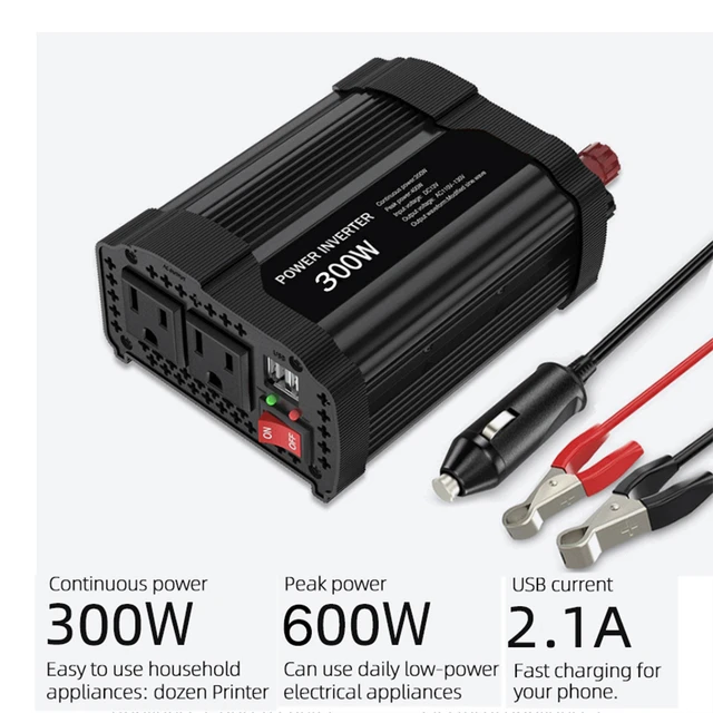 Dropship DC AC Car Power Inverter 12V 220V 300W Converter Adapter