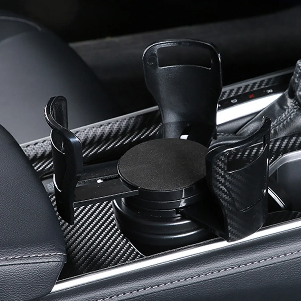 2 In 1 Cup Adapter Organizer Stand 360 Rotating Car Cup Holder Expander Adapter Base Tray Shockproof Multifunctional Dual Holder