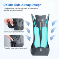 Botte antidérapante de marche aérienne pour la récupération du pied cassé, botte de marche pour entorse de la cheville, coussin d'air réglable, conception légère 2
