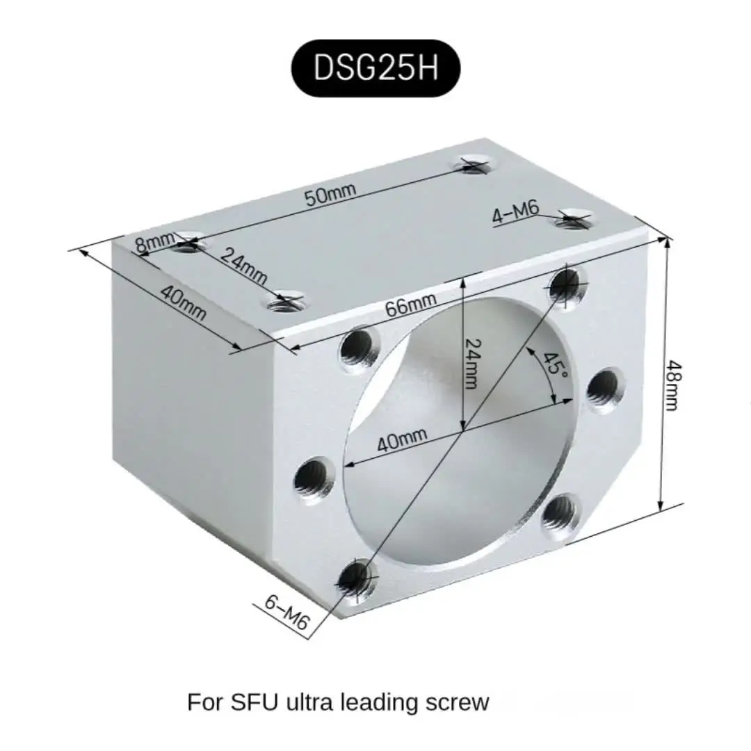 Alvinlite Kugelschrauben-Muttern-Gehäuse 28 Mm – Alu, Passend Für SFU 1604/1605/1610, CNC-Zubehör