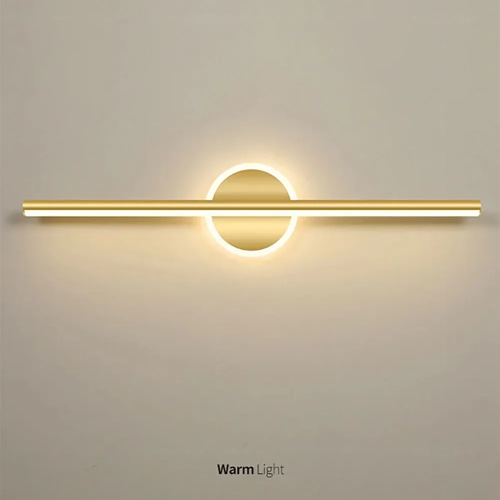 Modern LED Wall Lamp Luxury Golden Line Aluminum Sconces Used For Bathrooms Bedroom Living Rooms Study Lighting Luminaire Lustre