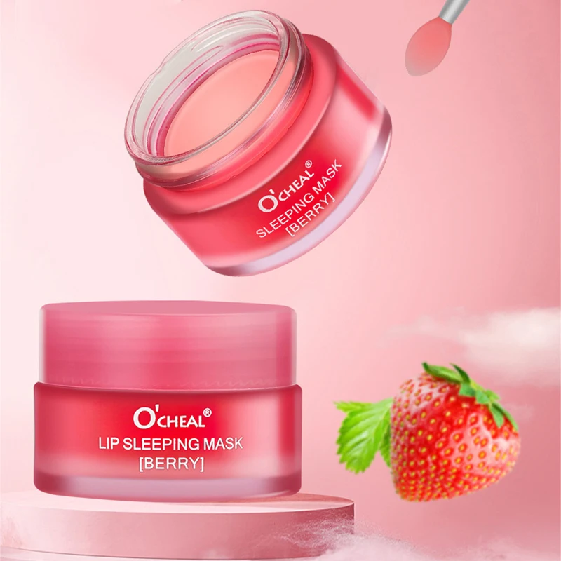 Lip Sleeping Mask Care Lip Night Hydrated Maintenance Lip Balm Relieve Dryness More Elastic Nourish 20g