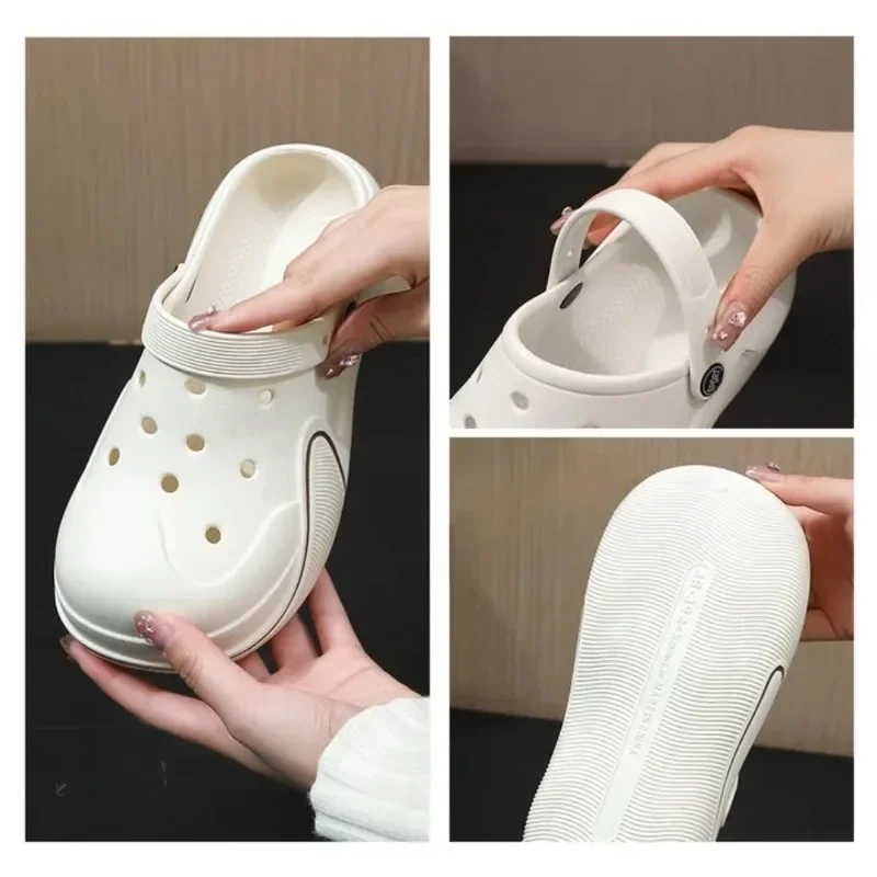 Sandals Summer Garden Simple Clogs Shoes Men Beach Slipper Outdoor Waterproof Soft Slides Casual Anti Slip Women Home Slippers