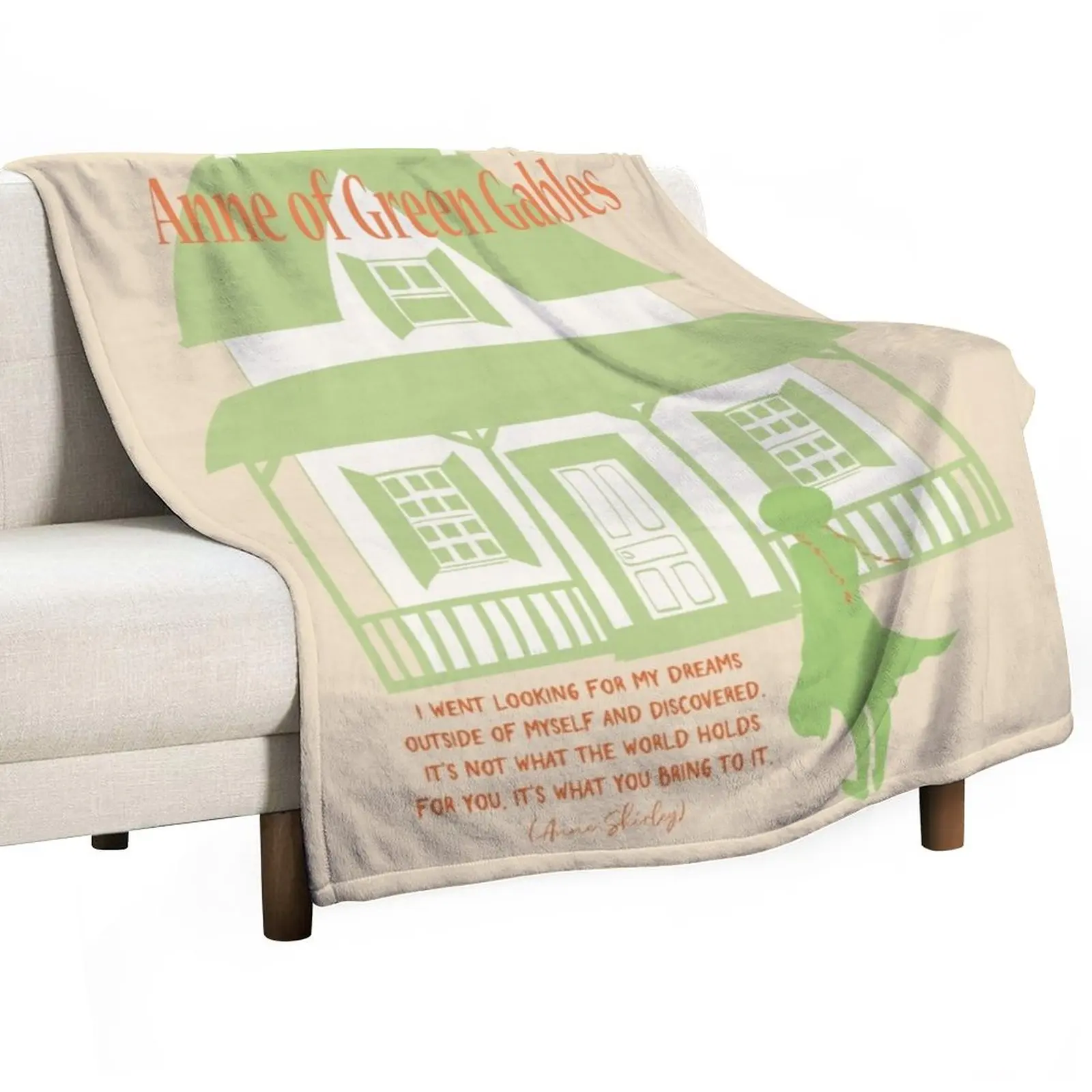 Anne Of Green Gables Anne Sprays Lm Nevay Quote Book Lover Gift For Teacher Best Friend Poster Art Print Throw Blanket