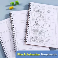 50 страниц/книга, креативный аниме-блокнот с разделенным экраном, блокнот из фильма, комиксов, блокнот, черночная бумага, книга, принадлежности для рисования «сделай сам», эскизов
