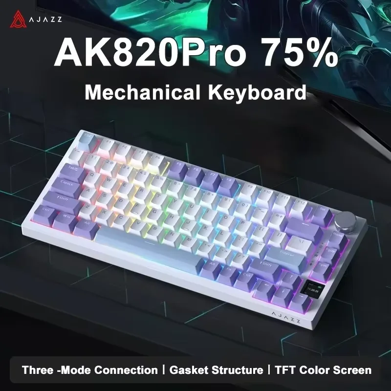 AJAZZ AK820 / AK820Pro Gaming Mechanical Keyboard 75% 82 Keys