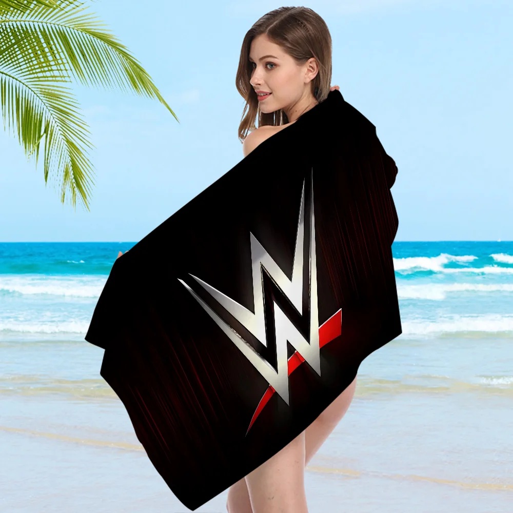 WWE WrestleMania Beach Towel Colorful Bath Towels for Girl Microfiber Quick Dry Custom Sand Free Beach Yoga Spa Gym Pool 6