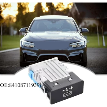 QIKUI 84108711939 Presa USB Tipo C per Console Centrale Auto Compatibile con G01 G02 G05 G06 G07 G11 G12 G20 G30 Serie 7 X3 X5 X7