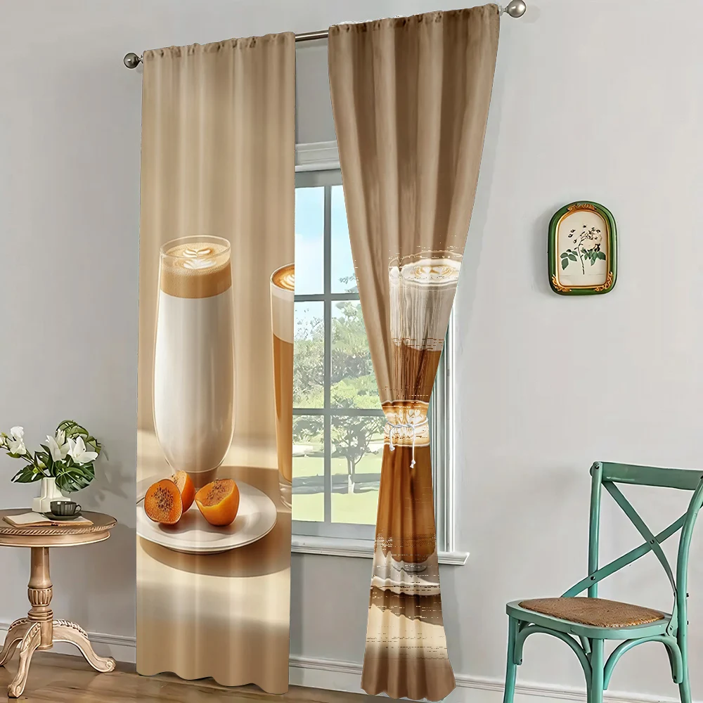 2pc,  Window Drapes Cozy Tea Light Filter Birthday Party Perfect for All Occasions 3