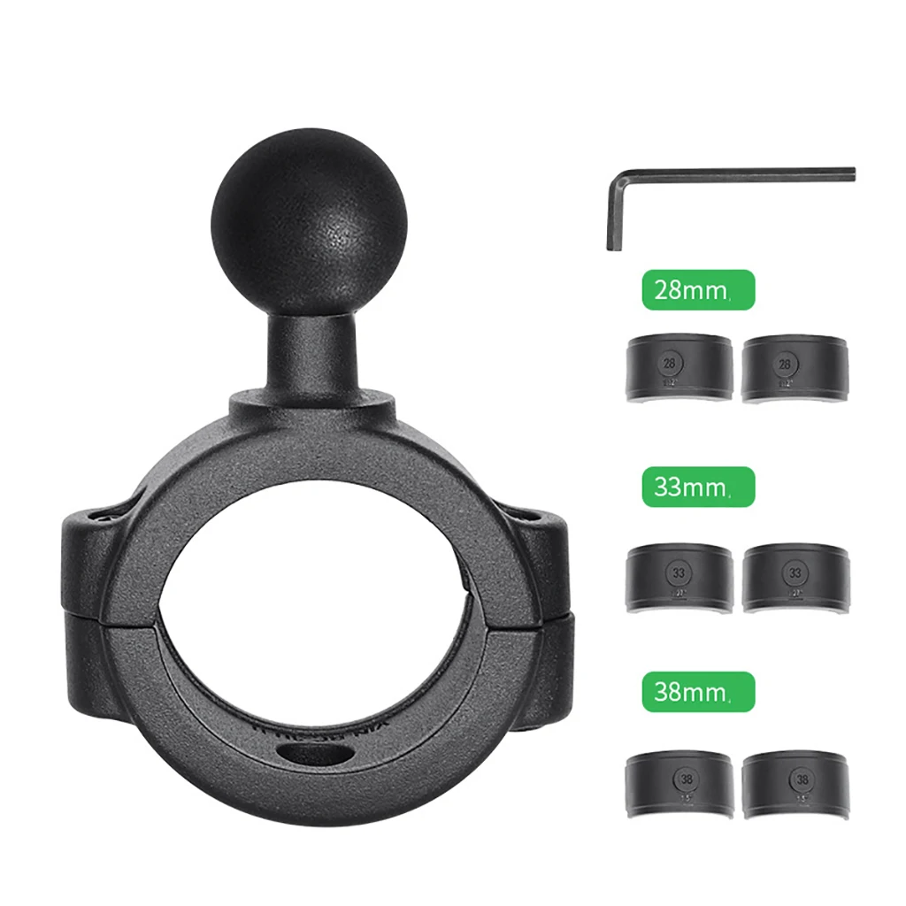 1/1,5 zoll Ball Kopf Mount Adapter Motorrad Fahrrad Griff Bar Clip Clamp Rückspiegel Halterung Halter Halterungen Zubehör – Detail 7