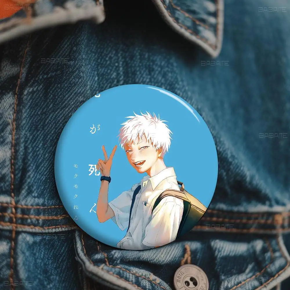 Lot De 6 Badges Pins Anime Summer HikaruDied - Multicolore, Environ 58 Mm - En Alliage, Pour Décorer Vêtements, Sacs - 10